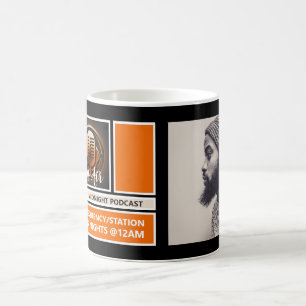 Mug Animateur de podcast à l'antenne, Publicité de pod