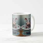 Mug Animaux amis du bain dans une baignoire (Devant droit)
