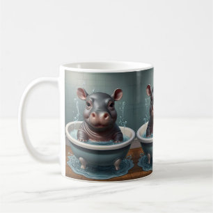 Mug Animaux amis du bain dans une baignoire