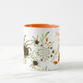 Mug Animaux amusants Crabes Abstraits et piscines de p (Centre)
