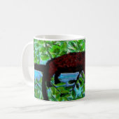 Mug Animaux amusants Red Lemur relaxant (Devant gauche)