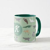 Mug Animaux autochtones australiens Eucalyptus Green I (Devant droit)