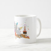 Mug Animaux - Beaux animaux ayant une fête (Devant droit)