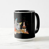 Mug Animaux - Beaux animaux ayant une fête (Devant droit)