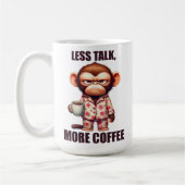 Mug Animaux/Café/Singe amusants (Gauche)