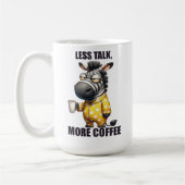 Mug Animaux/Café/Zèbre amusants (Gauche)