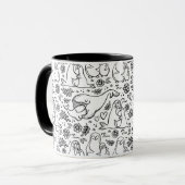 Mug Animaux câlins d'amour (Devant gauche)