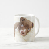 Mug Animaux de bébés cutest | Baby Pit Bull Puppy (Devant droit)