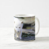 Mug Animaux de bébés cutest | Bébé Ours Polaire Cub (Devant droit)
