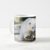 Mug Animaux de bébés cutest | Bébé Ours Polaire Cub (Devant gauche)