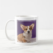 Mug Animaux de bébés cutest | Corgi Chiple sur Purple (Gauche)
