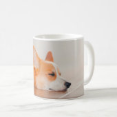 Mug Animaux de bébés cutest | Corgi Sleeping (Devant droit)