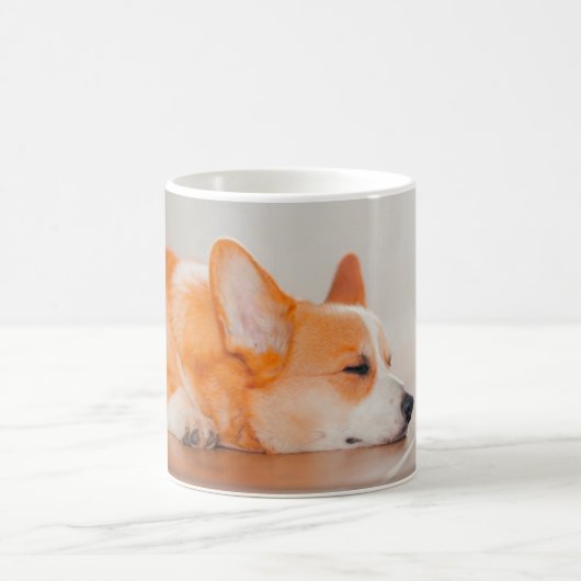 Mug Animaux de bébés cutest | Corgi Sleeping (Centre)