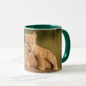 Mug Animaux de bébés cutest | Deux Lions Cubs (Devant droit)