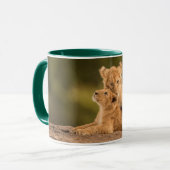 Mug Animaux de bébés cutest | Deux Lions Cubs (Devant gauche)