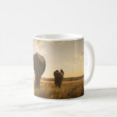 Mug Animaux de bébés cutest | Eléphant veau et mère (Devant droit)