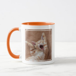 Mug Animaux de bébés cutest Ginger Kitten Yawning