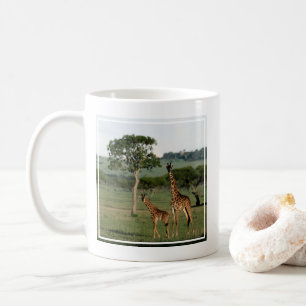 Mug Animaux de bébés cutest Giraffe Calf & Mama