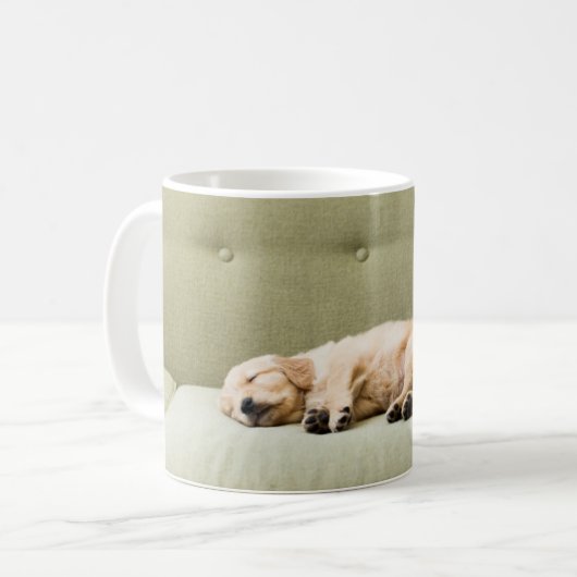 Mug Animaux de bébés cutest | Golden Retriever Puppy 2 (Devant gauche)