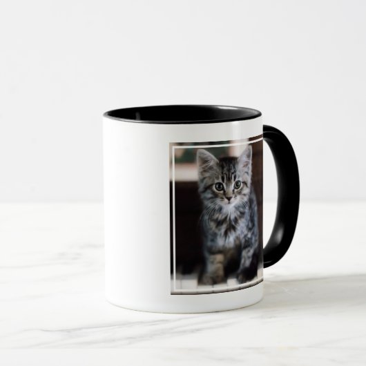 Mug Animaux de bébés cutest | Kitten sur Touches de pi (Devant droit)