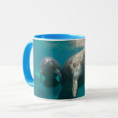 Mug Animaux de bébés cutest | Manat & bébé (Devant gauche)