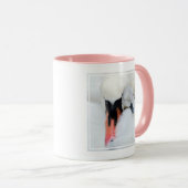 Mug Animaux de bébés cutest | Mère et bébé Mute Swan (Devant droit)