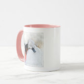 Mug Animaux de bébés cutest | Mère et bébé Mute Swan (Devant gauche)