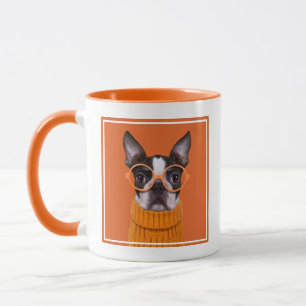 Mug Animaux de bébés cutest   Orange Boston Terrier