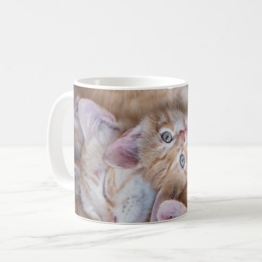 Mug Animaux de bébés cutest | Orange Kitten Pile (Devant gauche)