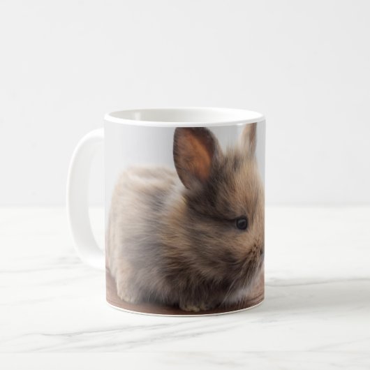 Mug Animaux de bébés cutest | Petit lapin bébé (Devant gauche)