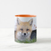 Mug Animaux de bébés cutest | Red Fox Kit Peeking (Centre)