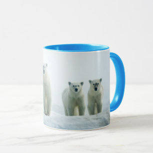 Mug Animaux de bébés cutest   Trois jeunes ours polair