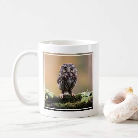 Mug Animaux de bébés cutest | Un hibou-bébé (Avec donut)