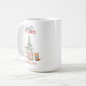 Mug Animaux de bois customisés Noël (Devant gauche)
