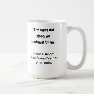 Mug Animaux de compagnie adoptent Spay Neuter Surpopul
