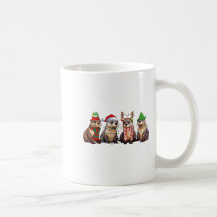 Mug Animaux de compagnie de Noël mignonnes en pyjama d