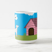 Mug Animaux de compagnie personnalisés Nom du chien av (Centre)