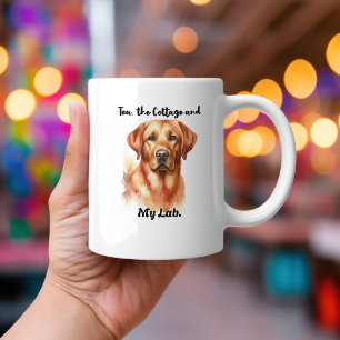 Mug Animaux de compagnie Sandy Brown Aquarelle Personn