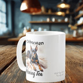 Mug Animaux de compagnie Simple ''Mon Doberman'' Noir