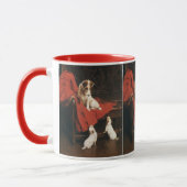 Mug Animaux de compagnie vintage, chiens Terrier Jack  (Gauche)