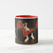 Mug Animaux de compagnie vintage, chiens Terrier Jack  (Centre)