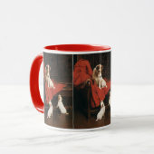 Mug Animaux de compagnie vintage, chiens Terrier Jack  (Devant gauche)