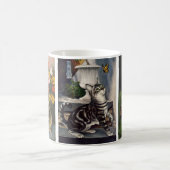 Mug Animaux de compagnie vintages, Cute Striped Tabby (Centre)