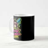 Mug Animaux de fête baseball singe drôle slime vibrant (Devant gauche)