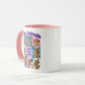 Mug Animaux de fête "Bonne année" (Devant gauche)