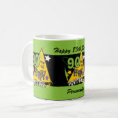 Mug Animaux de fête de 90 ans | 90e anniversaire (Devant gauche)