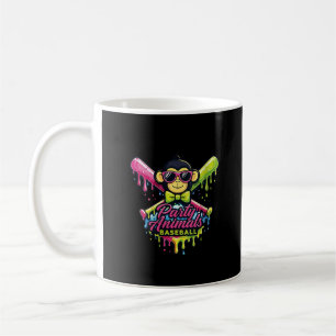 Mug Animaux de fête de baseball drôle de singe pour fe