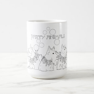 Mug Animaux de fête du chien Scottie