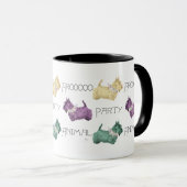 Mug Animaux de fête Terrier écossais (Devant droit)