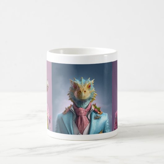 Mug Animaux de fierté : Alligator, Dinosaure, Chat (Centre)